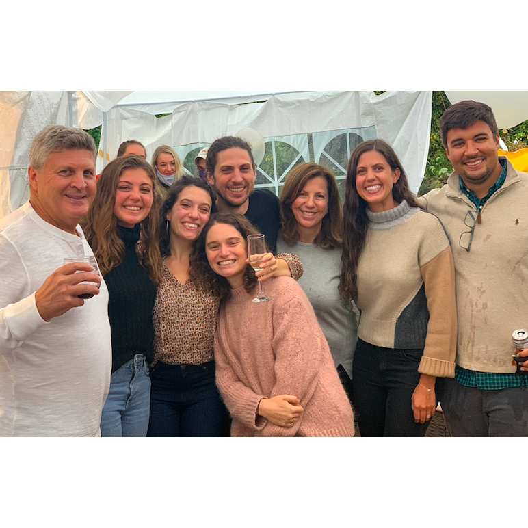 The Portera crew + Sara, Leah's sister, at the surprise engagement party <3