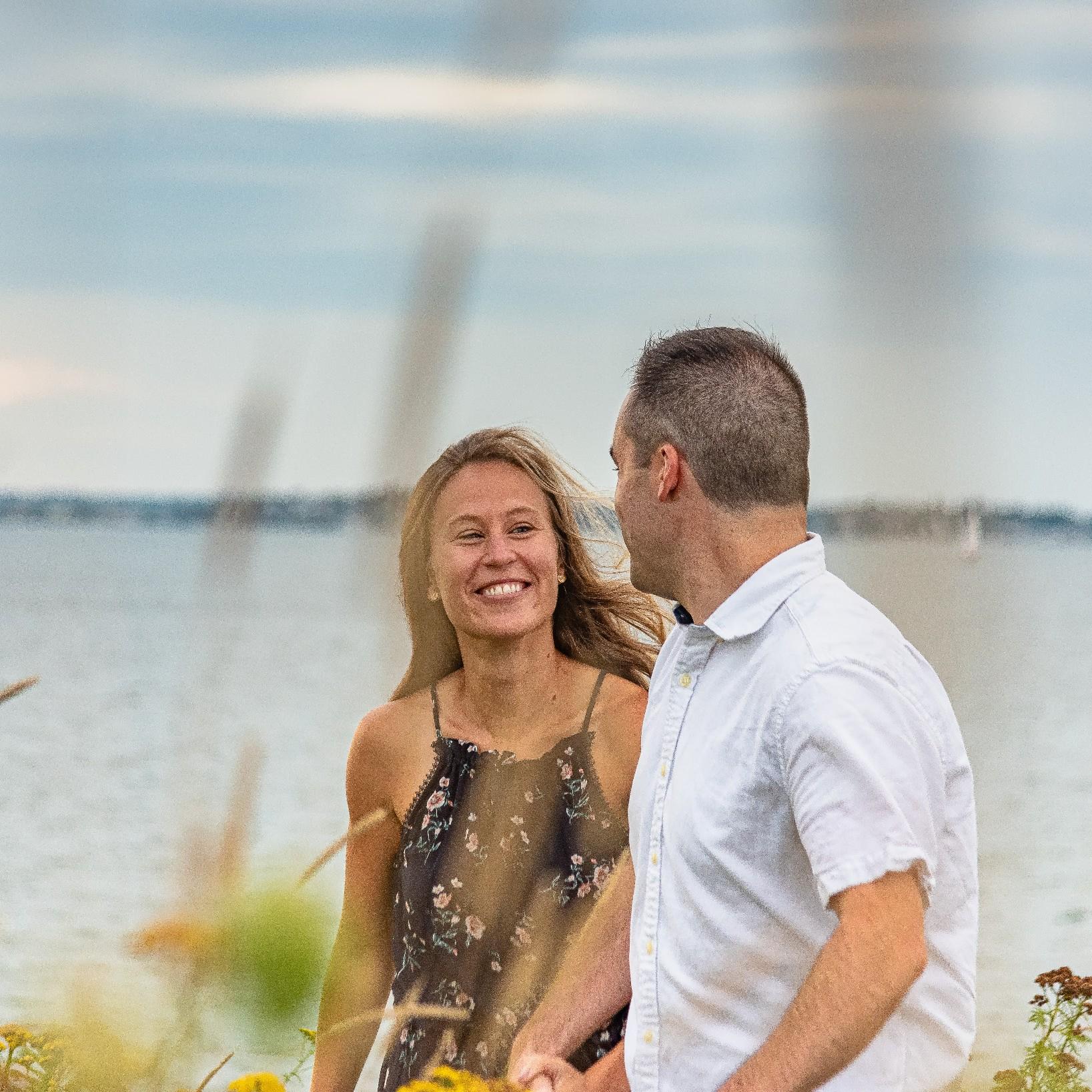 Our professional photo shoot at Nut Island, the site of our engagement.