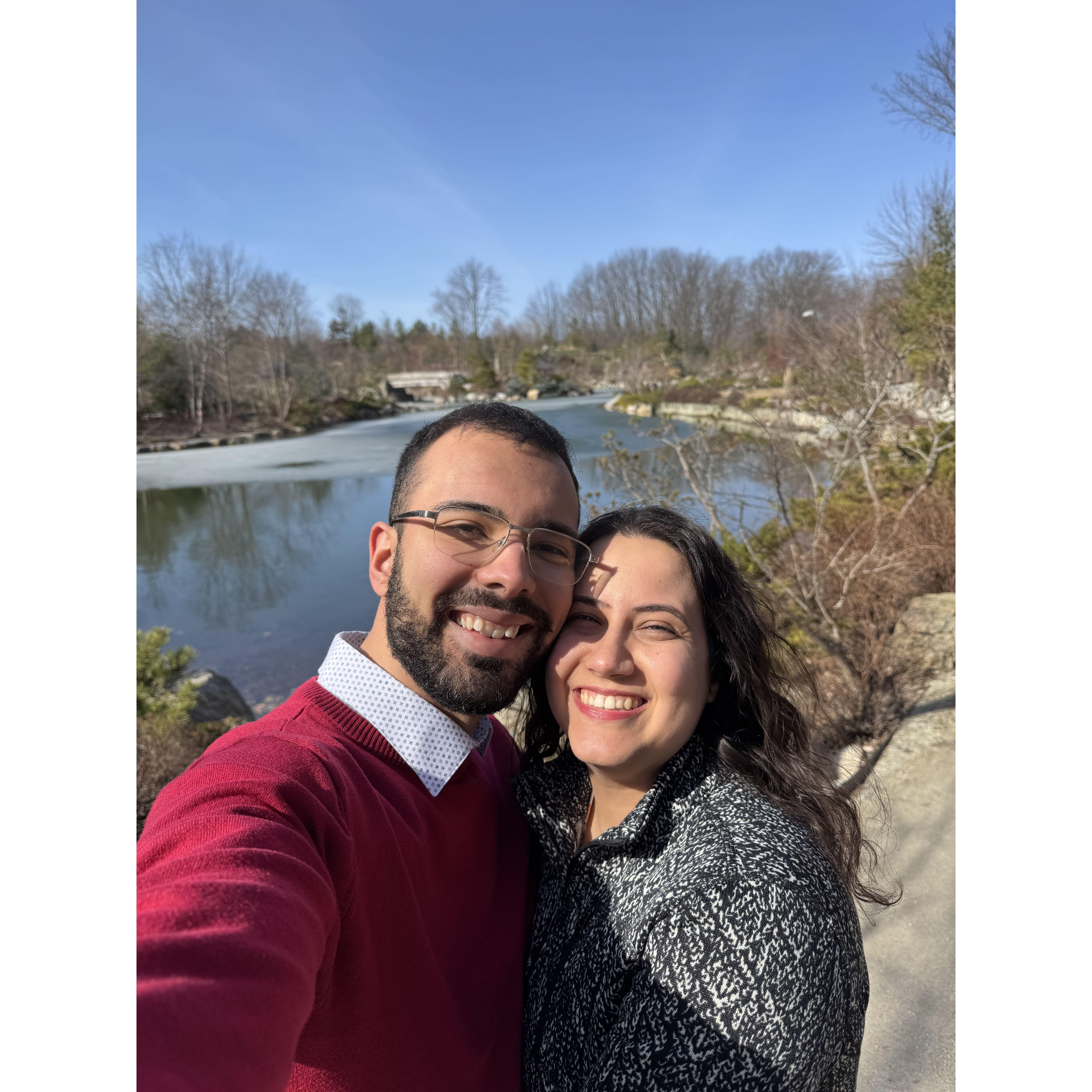 A few minutes before he proposed
