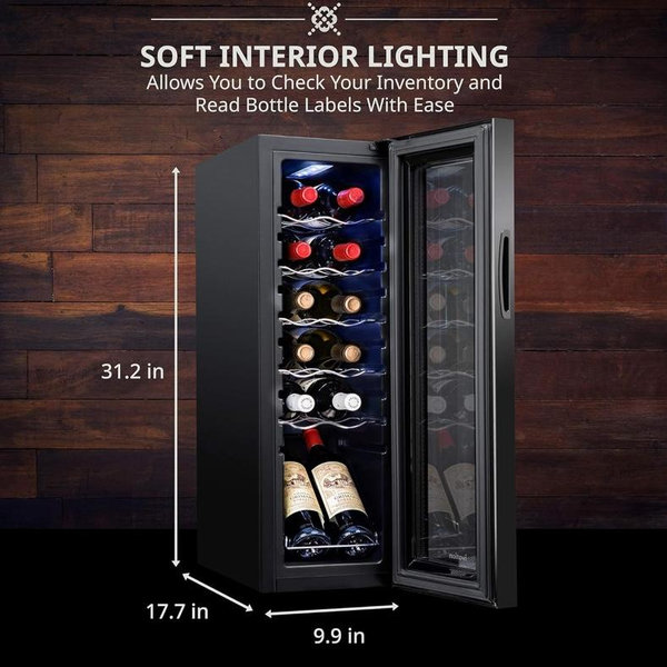 12 Bottle Compressor Wine Cooler Refrigerator