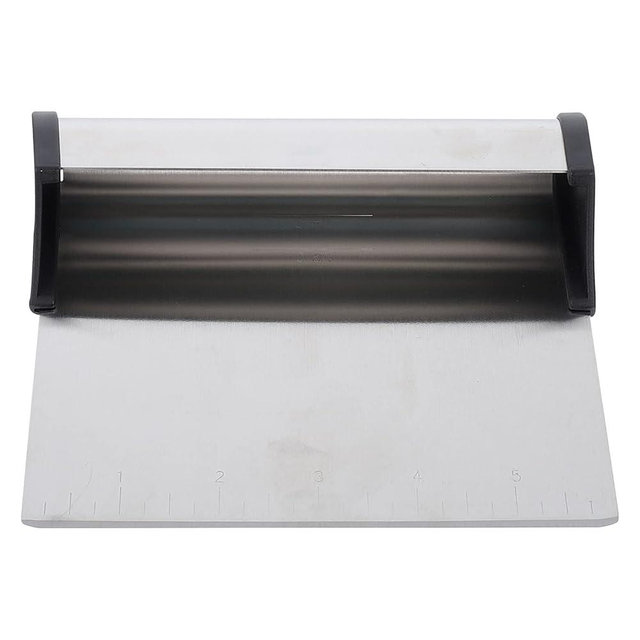 OHPHCALL Dough Knife Pasta Cutter Wheel Sourdough Cutter Tool Stainless Steel Dough Pastry Scraper Scale for Easy Baking