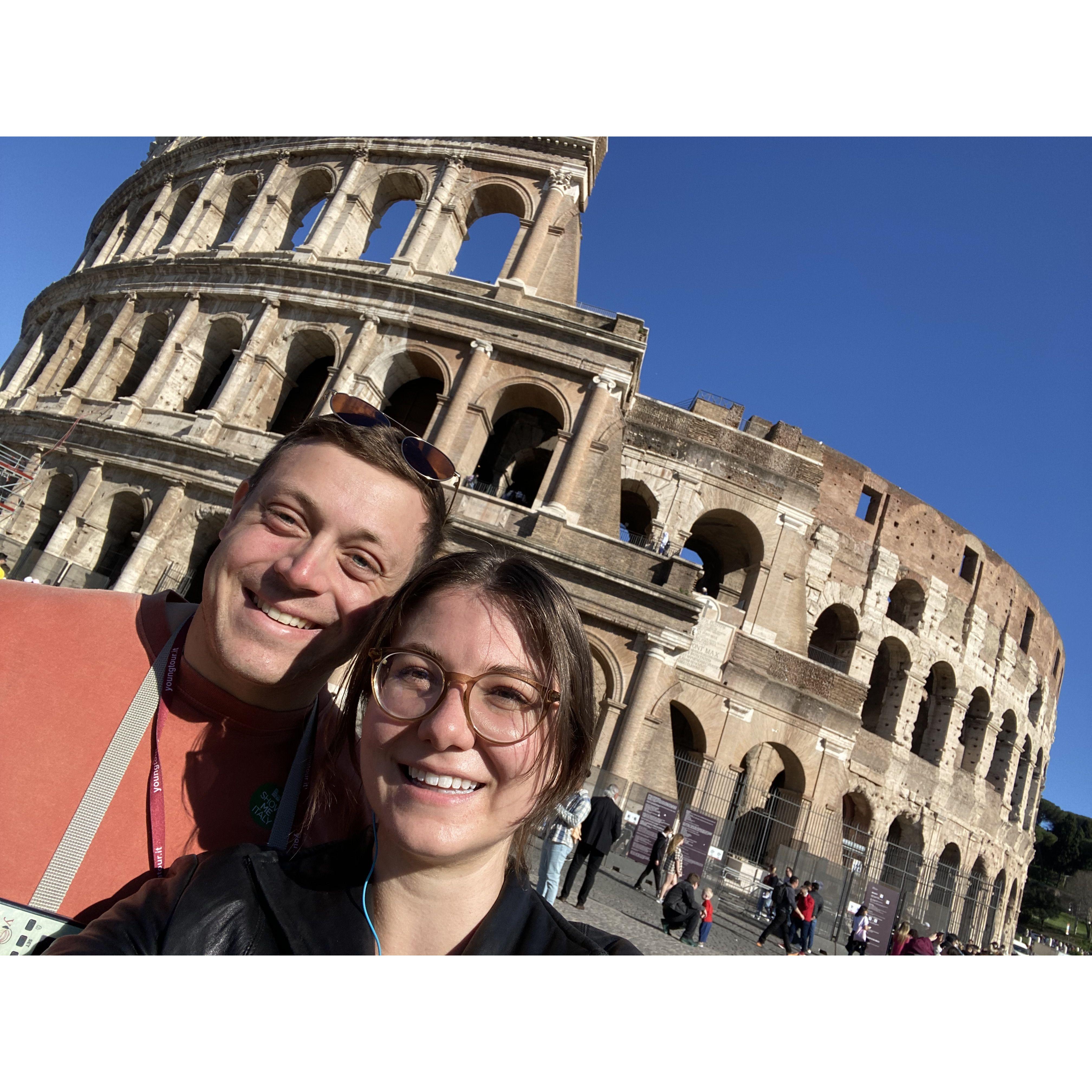 Rome! Had fun touring all the historical sites.