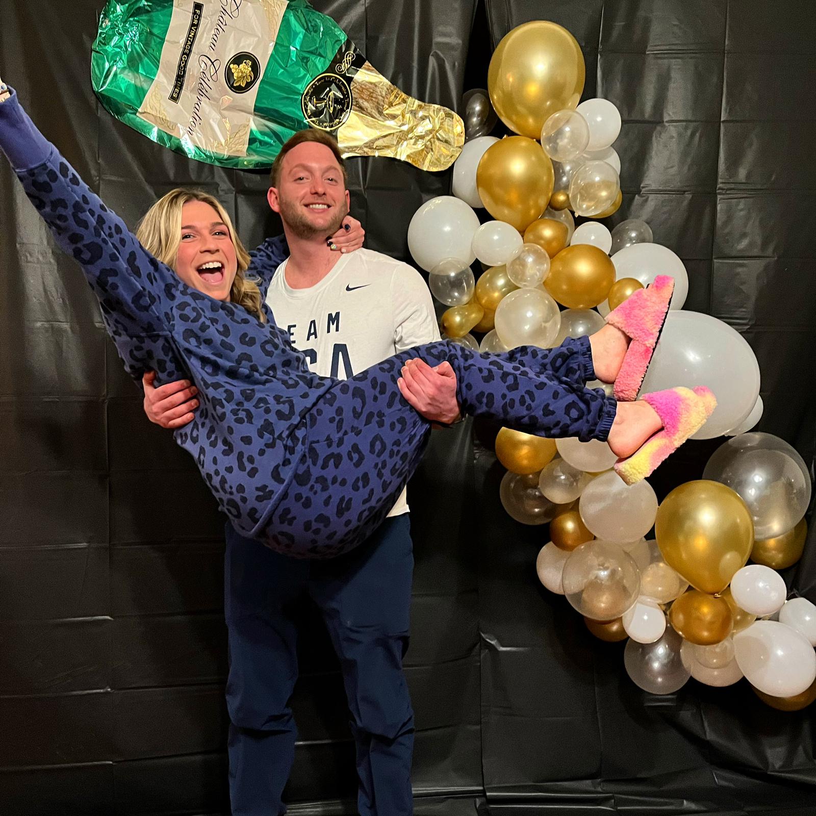 Our first New Year's Eve together.  PJ party at the Goldberg's!
December 31, 2021