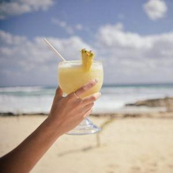 A Piña Colada on the Beach