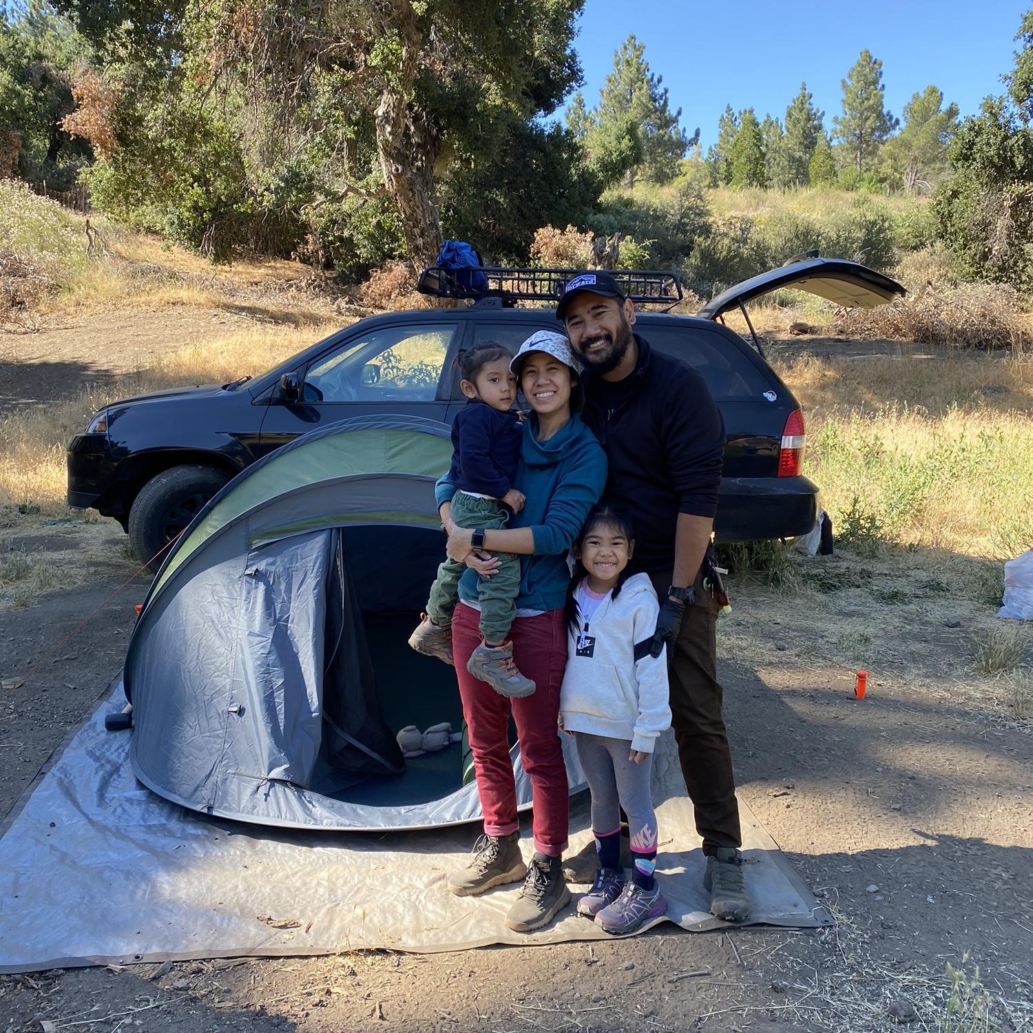 Our first family off-roading/camping trip at Rowher Flats.