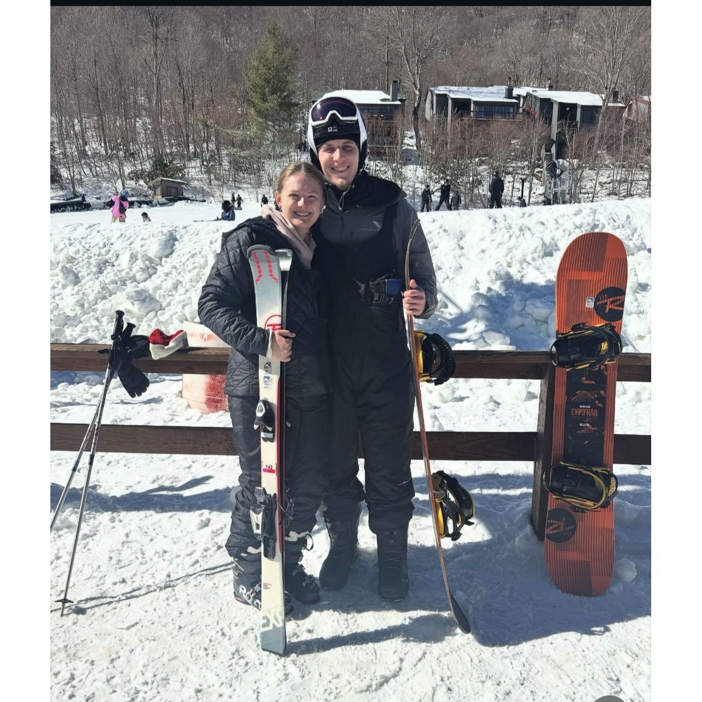 Went Skiing together - best trip