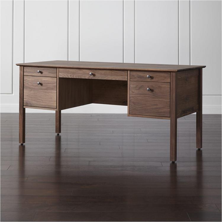 Crate And Barrel Ainsworth Walnut Desk Zola