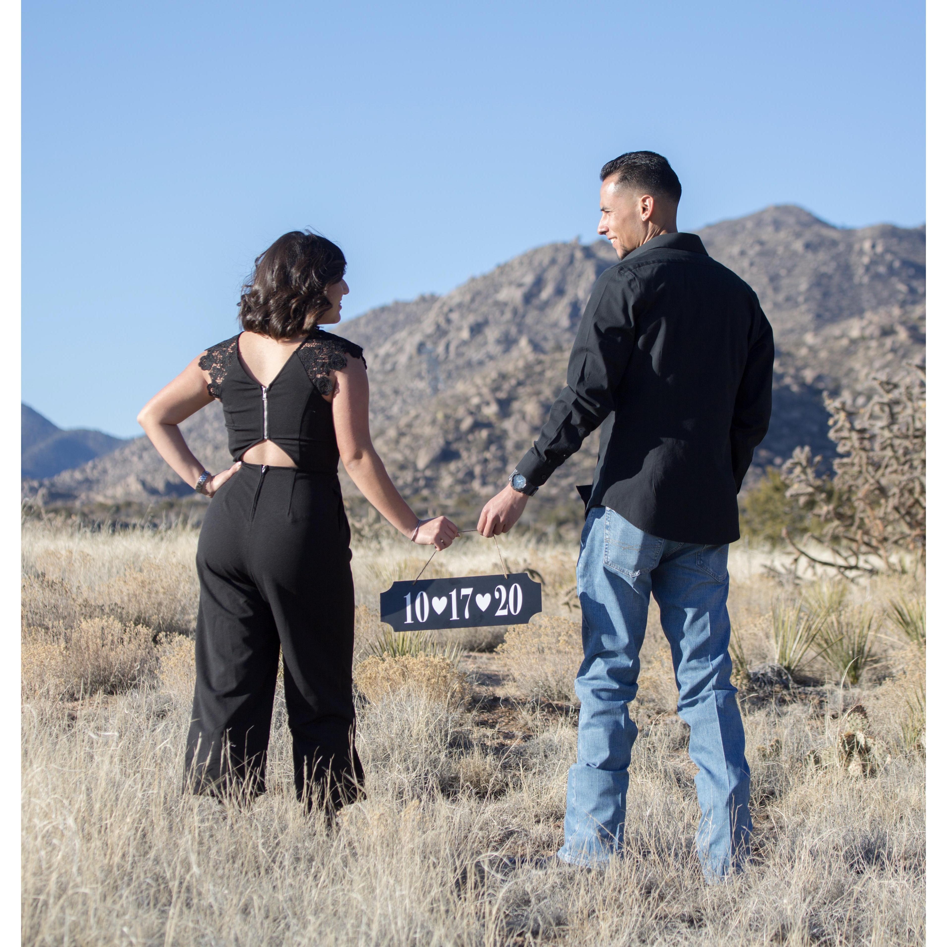 When we thought we were having a October Wedding.