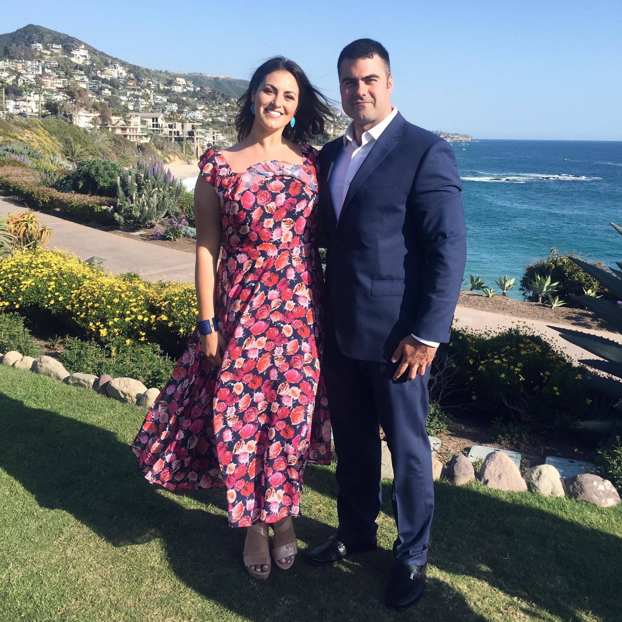 At a friend's wedding in one of our favorite places, LAGUNA BEACH!