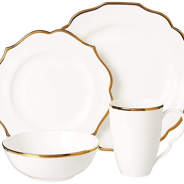 Lenox Contempo Luxe 4-piece Place Setting, 4.65 LB, White