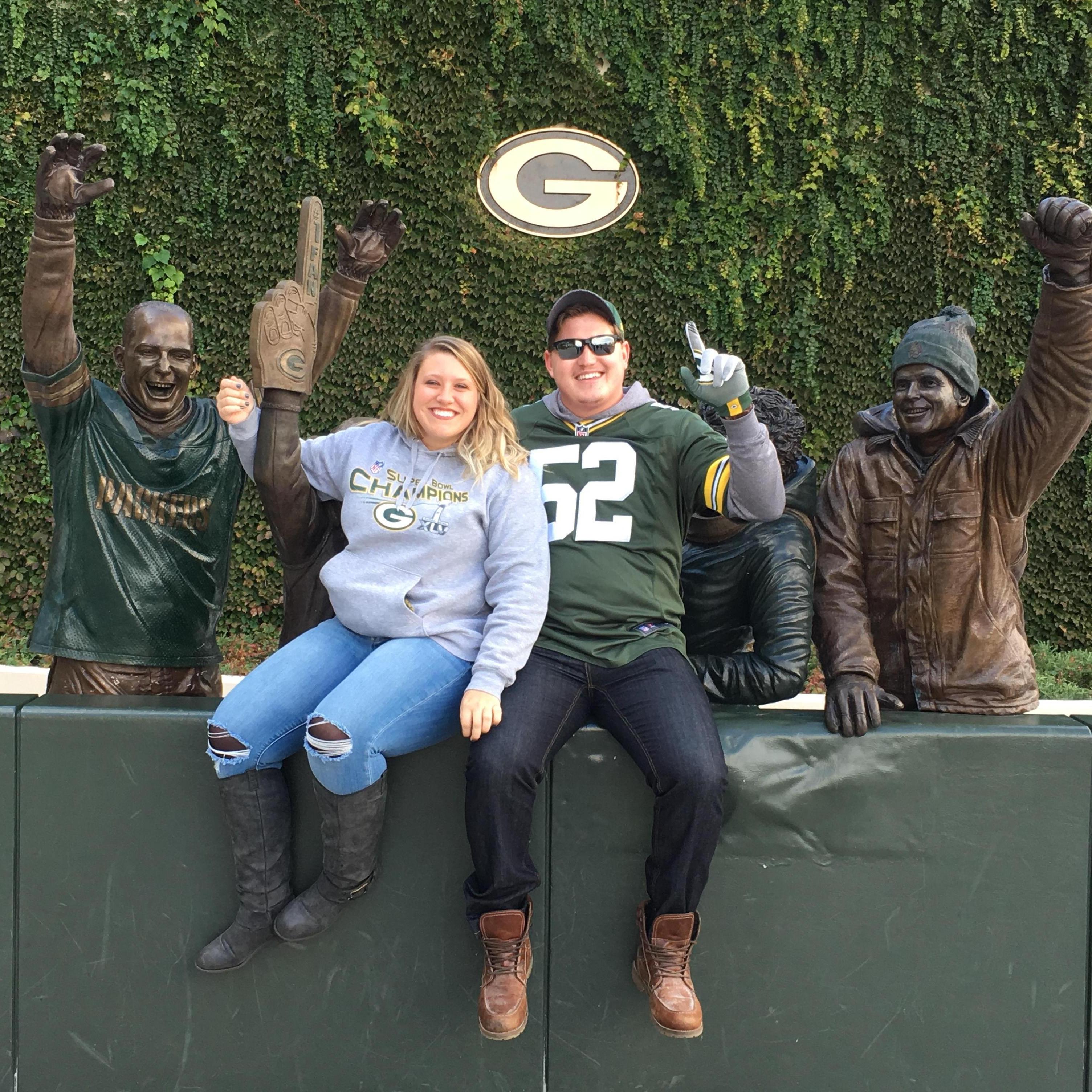 Our first Packers game together