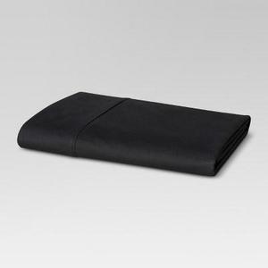 300 Thread Count Ultra Soft Flat Sheet - Black (Queen) - Threshold™
