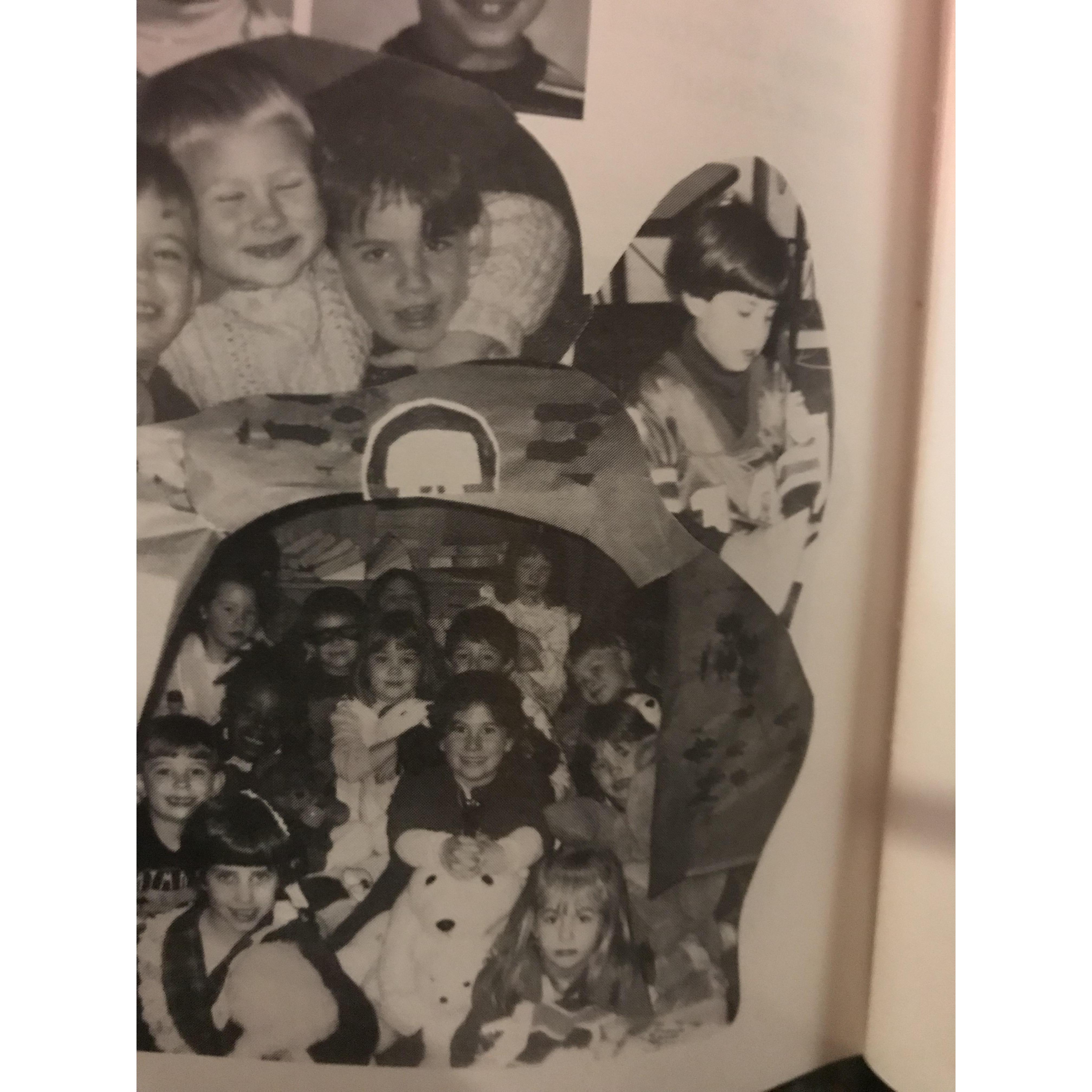 Images from Marci and Jacob's kindergarten yearbook. Please note, Jacob doesn't ALWAYS live in Marci's shadow.