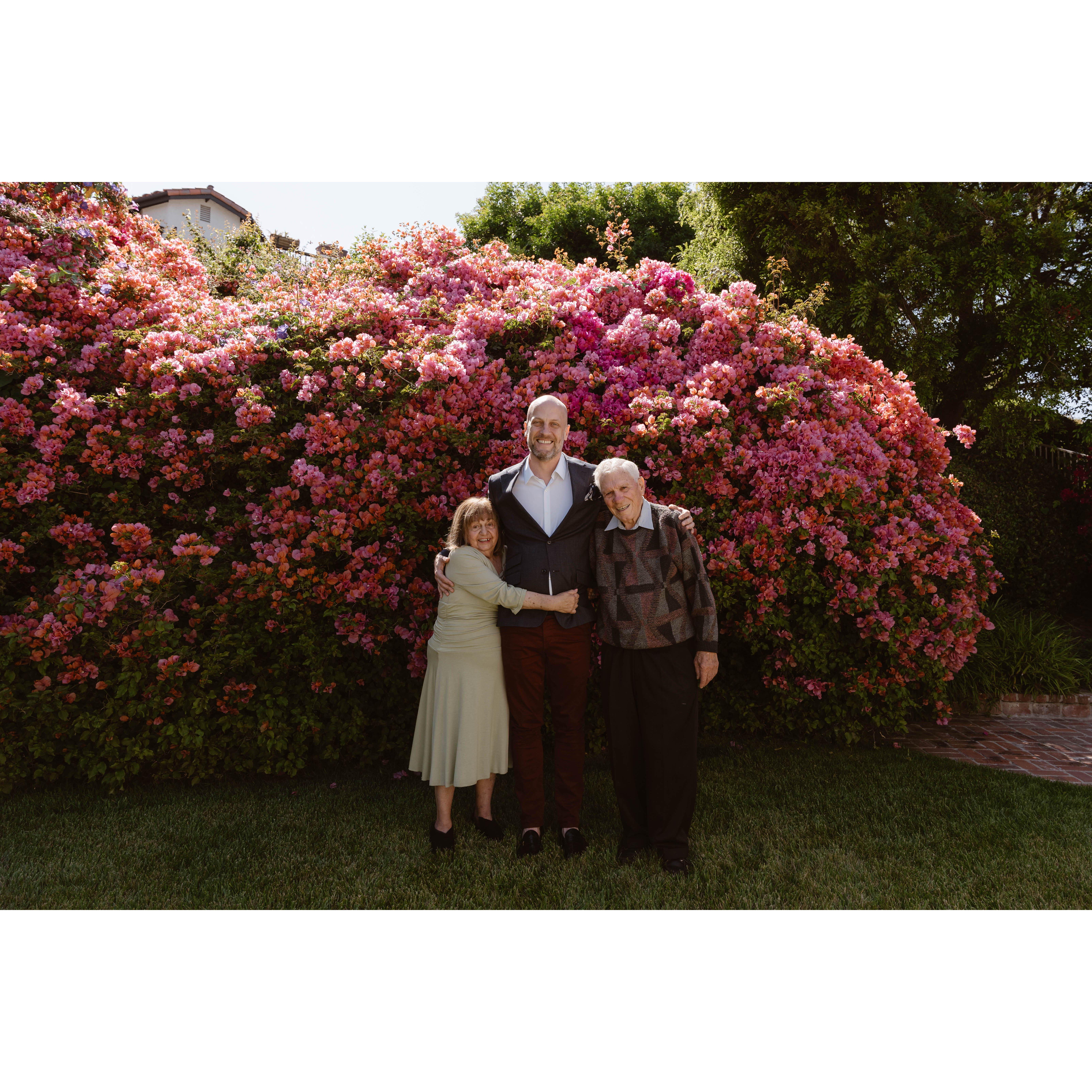 Shawn with Cailan's grandparents, Elisabeth and Joseph