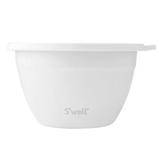 S'well Stainless Steel Salad Bowl Kit 64oz, Moonstone, Comes with 2oz Mini Canister and Removable Tray for Organization, Leakproof, Easy to Clean, Dishwasher Safe