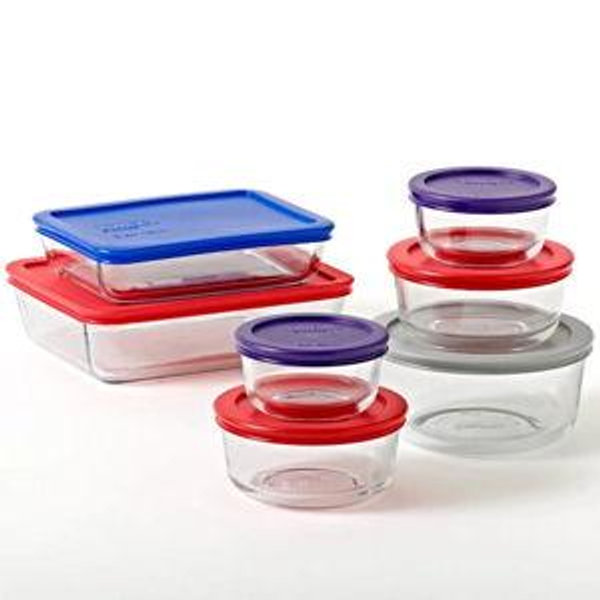Glass Tuperware Set