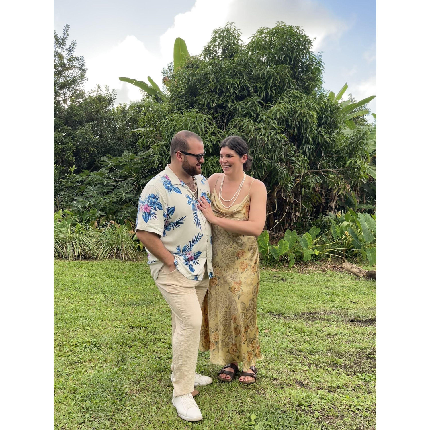 Celebrating a good friend's wedding in Hawaii!