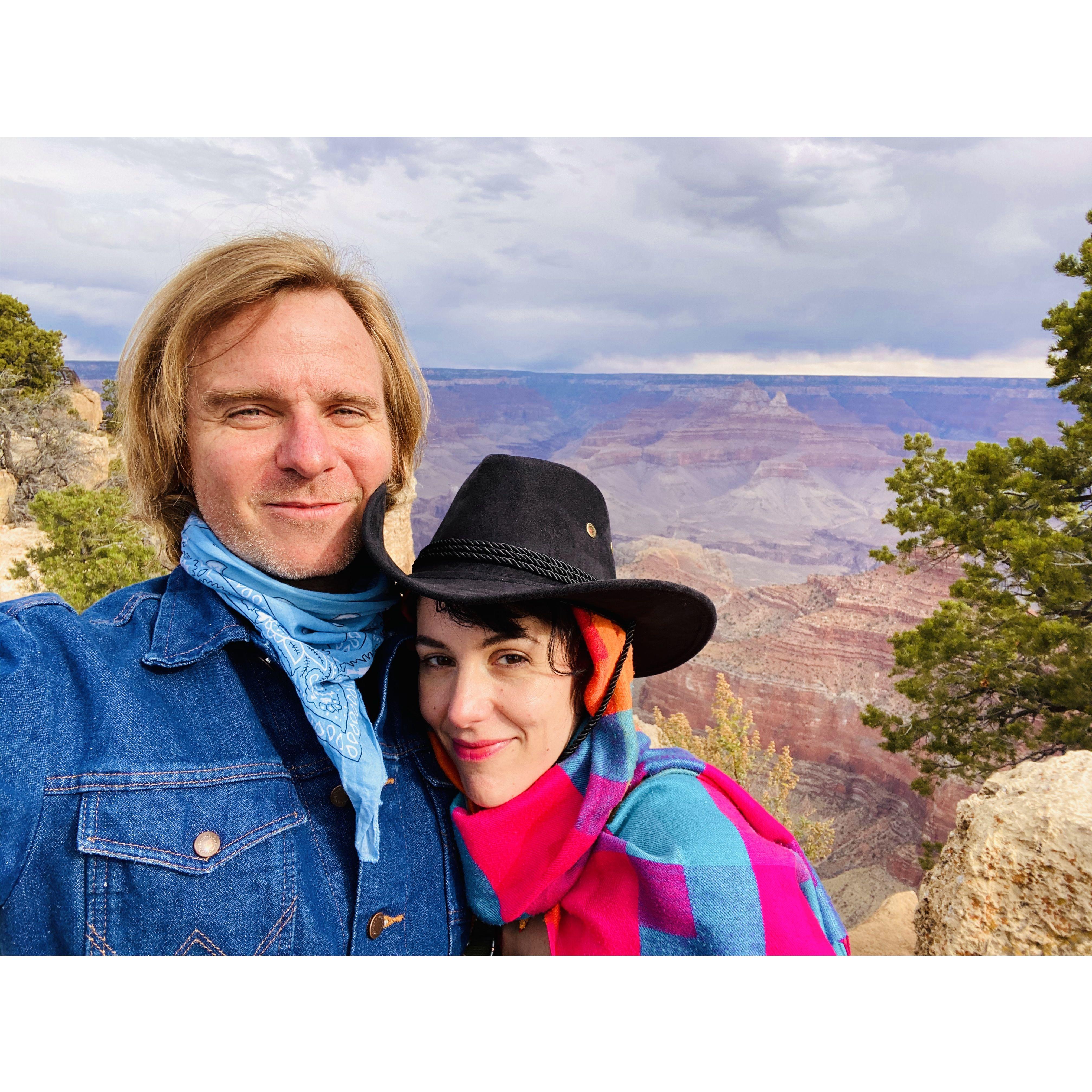 Our first road trip together to the Grand Canyon...