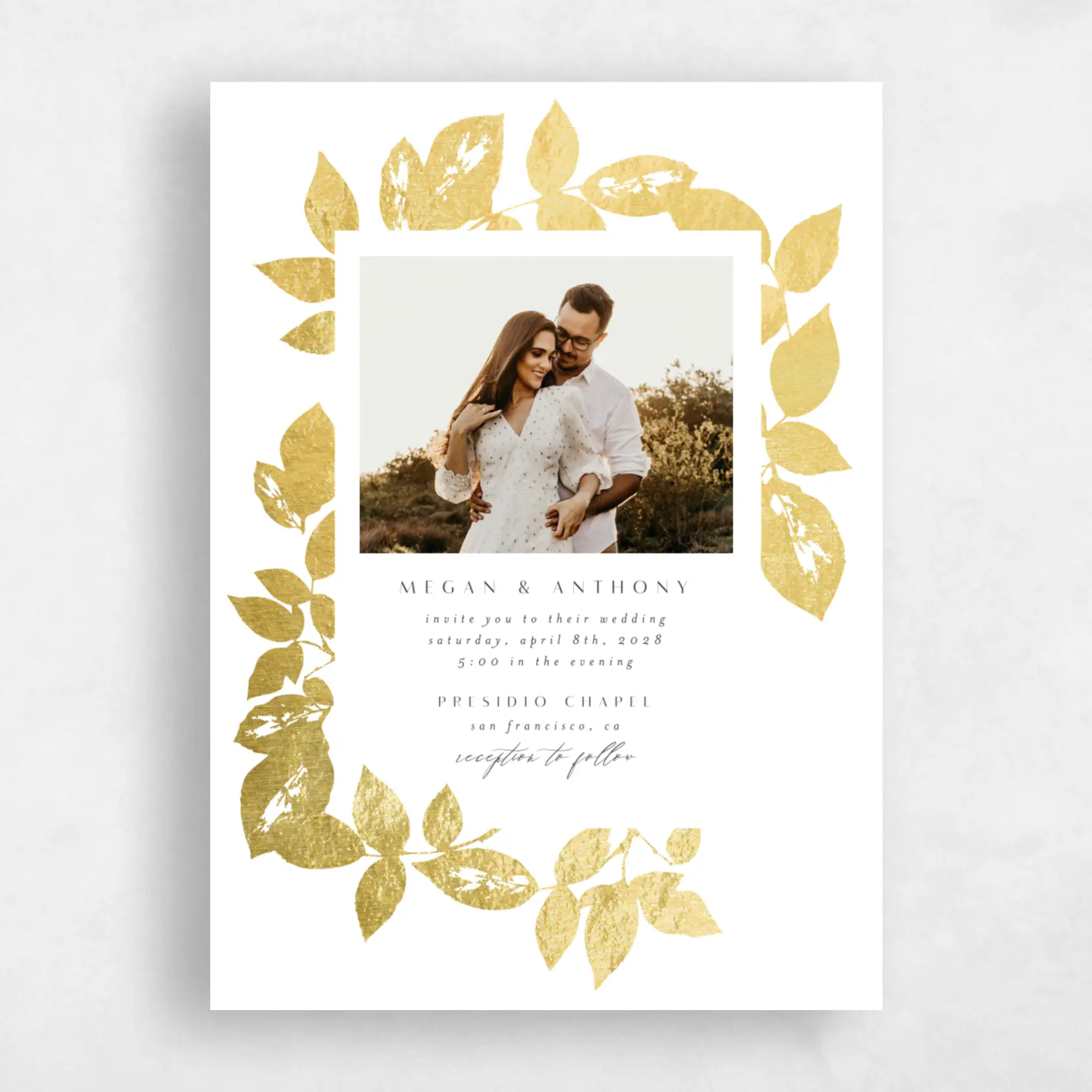 Invitation - Jasmine Photo Foil preview