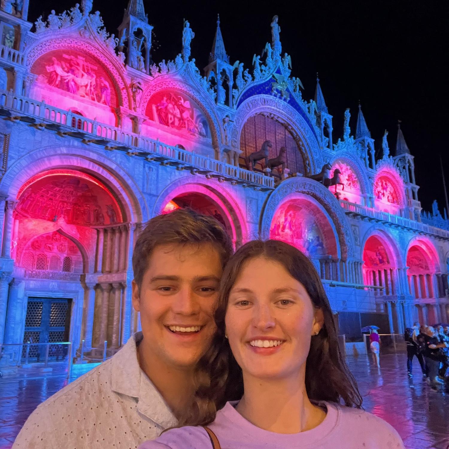 St. Marks Square at 3am. Dragging our suitcases across the cobblestone & bridges to catch a ferry to airport.