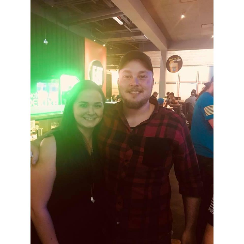 christians surprise 30th birthday at Dave and busters