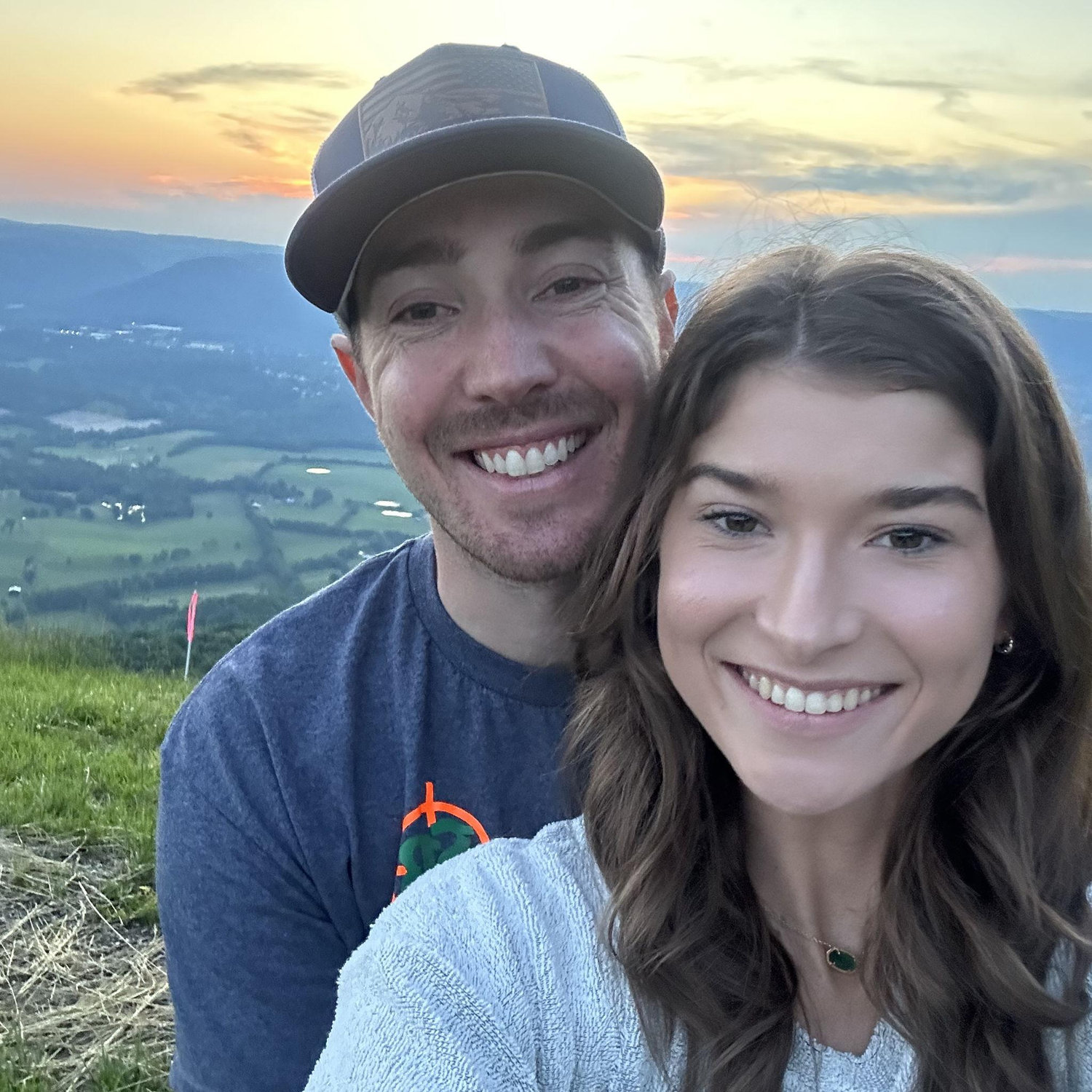 Our picnic date, where he ended up proposing a year later