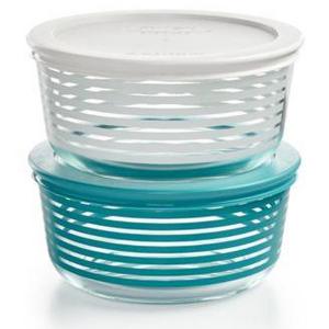 Pyrex - Striped 4-Pc. Storage Set, Created for Macy's