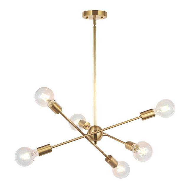 Wingo 6 - Light Sputnik Modern Linear Chandelier