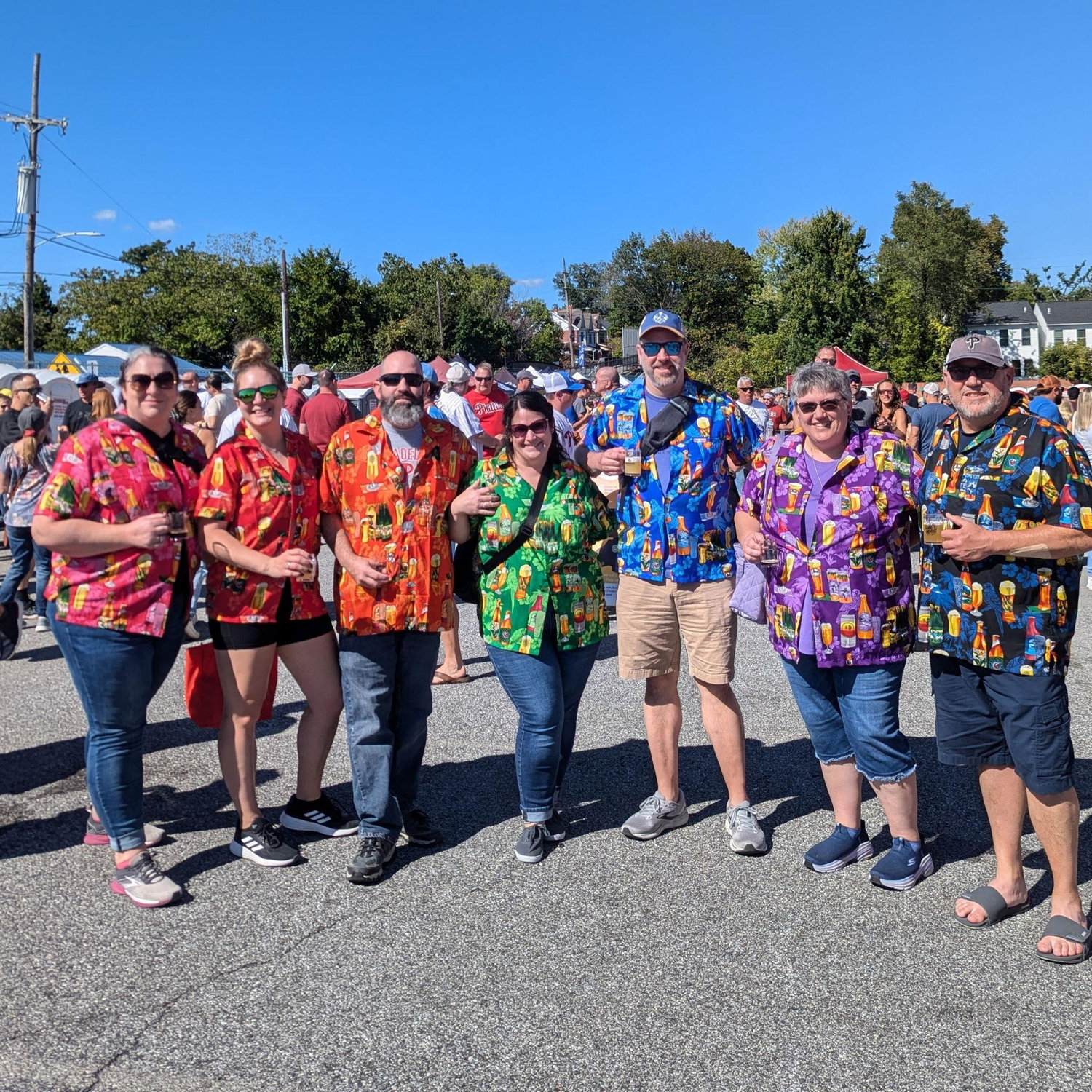 A sunnier Kennett Brew Fest, where everyone admired our festive and coordinating attire. (Again, this was probably Erin or Kristin's idea)