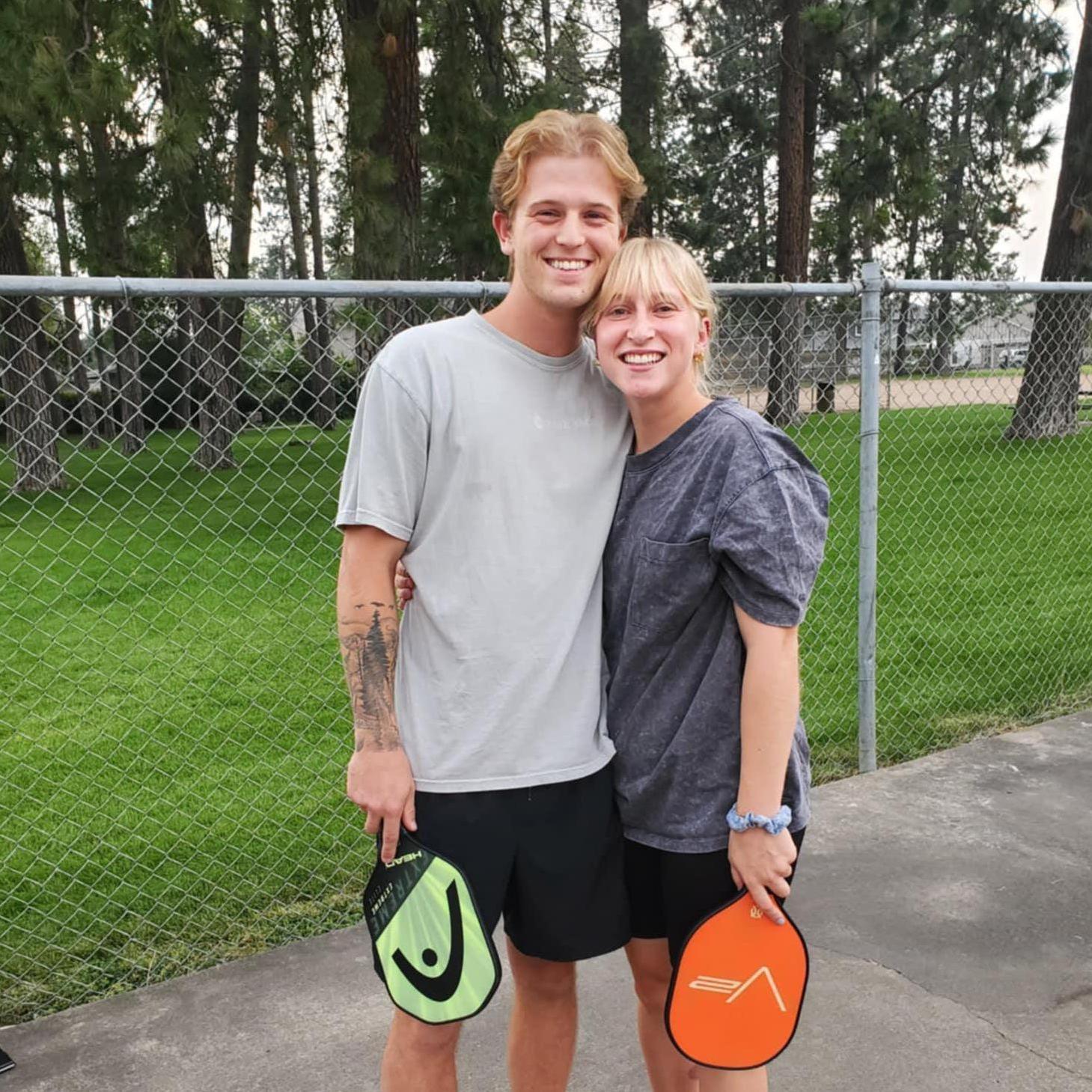 Caedmon surprised Marly with a scavenger hunt that lead her to finding him in Spokane
