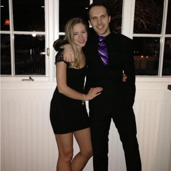 Chris showing off his hot girlfriend at his 10 year high school reunion.