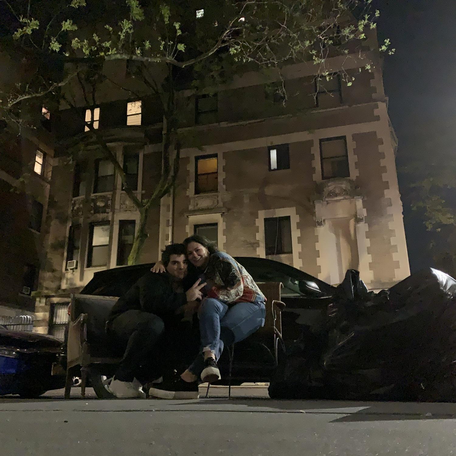 From our first date May 5th, 2021. We didn’t want to part ways so we sat on a couch someone was throwing out in the streets of NYC