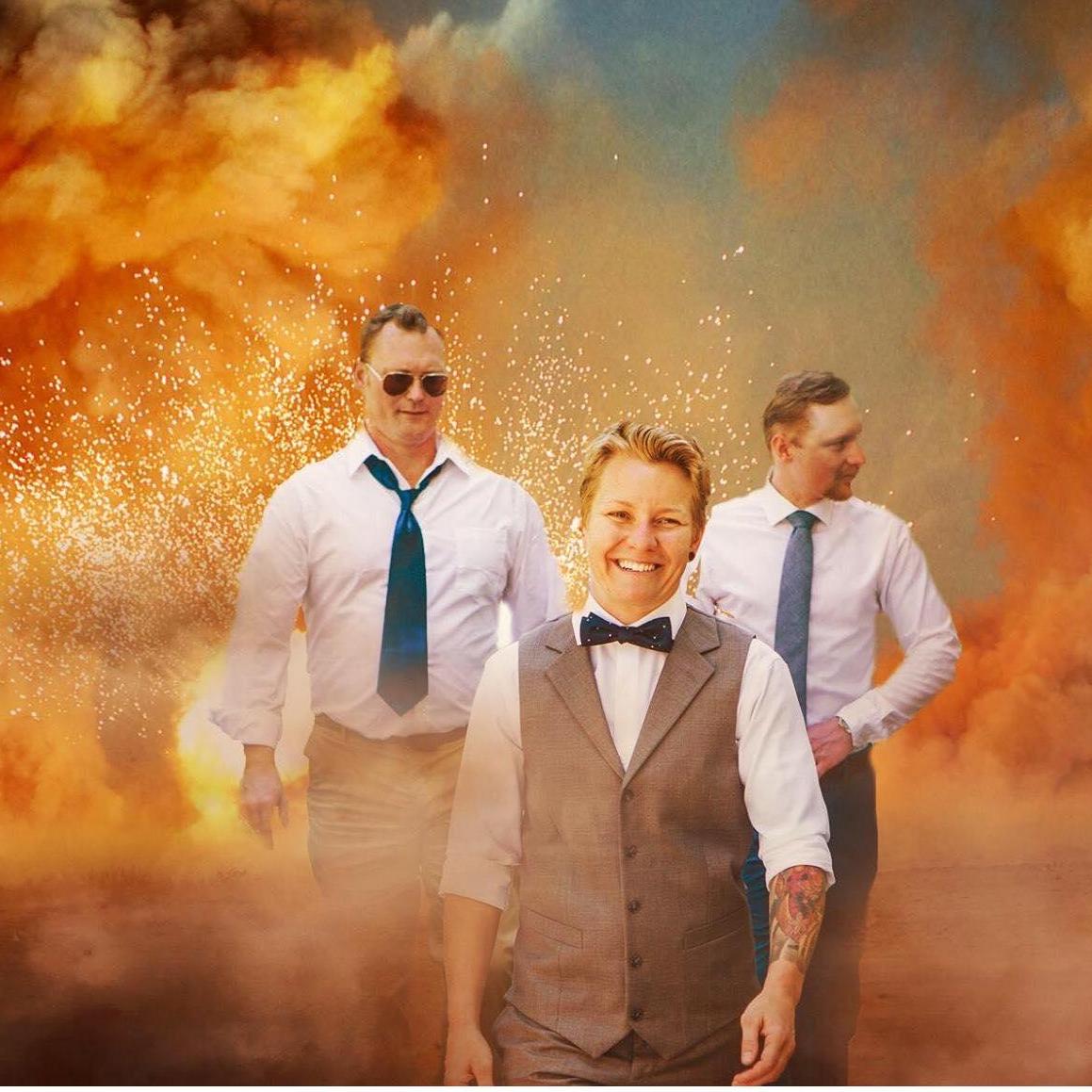 Our amazing children! This is an epic shot that Tom Sikora took! We love that he made it over the top! My daughter Lindsey's wedding. Jack my son and Eli look like Lindsey's bodyguards!