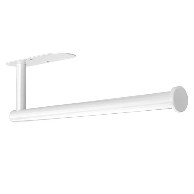 DEKAVA Paper Towel Holder Under Cabinet Wall Mount for Kitchen Paper Towel, Self-Adhesive Paper Towel Bar, Paper Towel Rack, SUS304 Stainless Steel 13 inch (White, 1)
