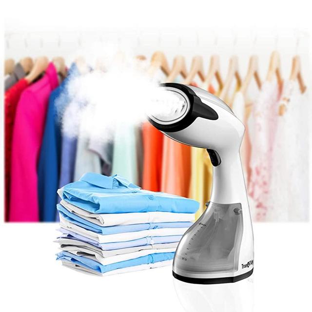 True & Tidy HS-26 Power Steam Press Portable Garment Steamer, Compact & Lightweight No-Drip - Steam at Any Angle, 1200 watts, Stainless Steel Plate