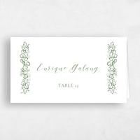 Green Wedding Place Card - Brier