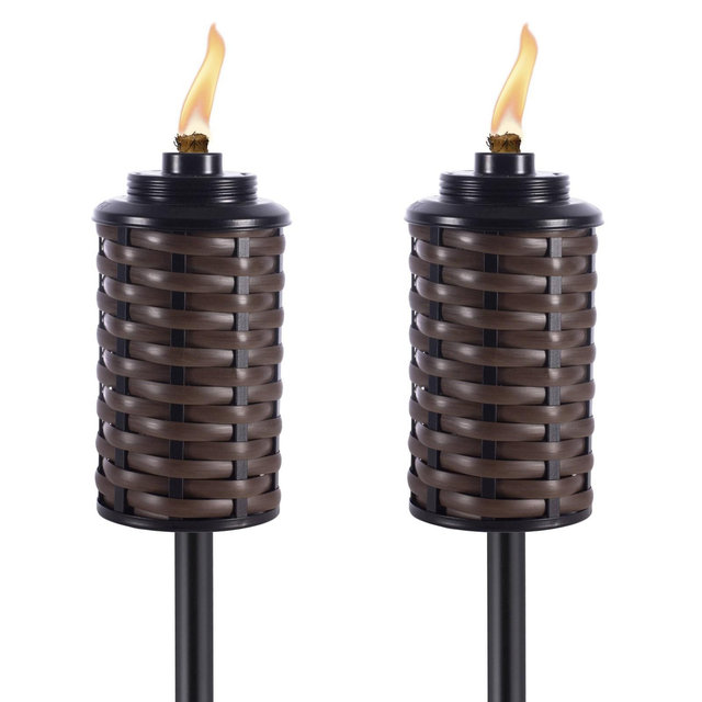 TIKI 2pk 64.75" Convertible Easy Install Bali Brown