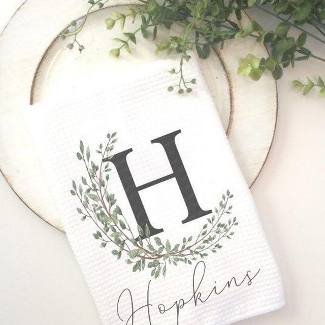 Monogram Kitchen Towel