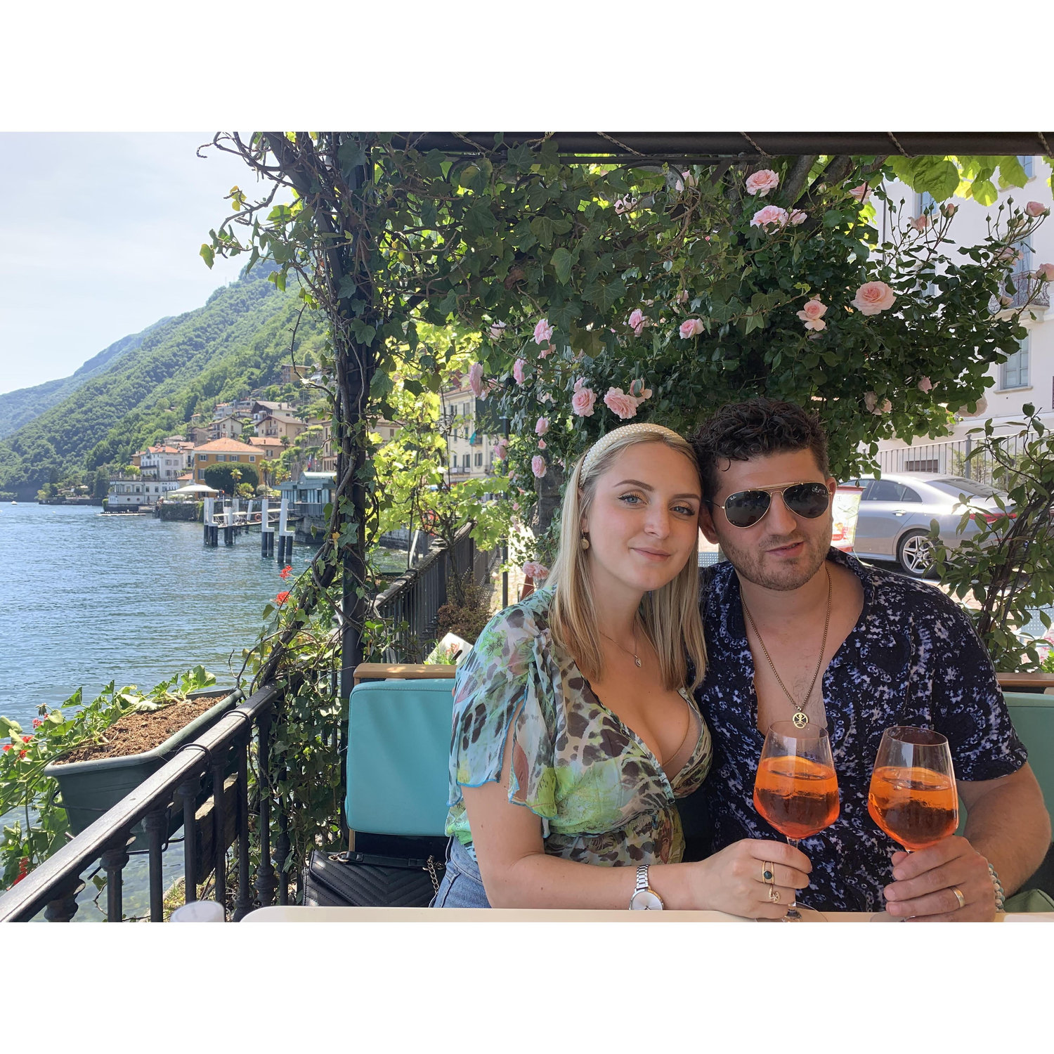 Aperol Spritz at Lake Como!