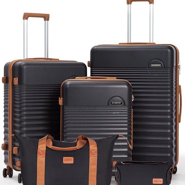 CONCEPTEN Luggage Sets 3 Piece, Suitcases with Wheels, Hardshell Suitcase Set, ABS Carry on Luggage Set with TSA Lock, Travel Luggage