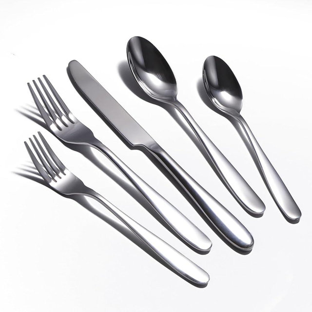 40-Piece Silverware Set, Flatware Set for 8, Food-Grade Stainless Steel Tableware Cutlery Set, Mirror Finished Utensil Sets for Home Restaurant, Forks Spoons and Knives Set, Dishwasher Safe