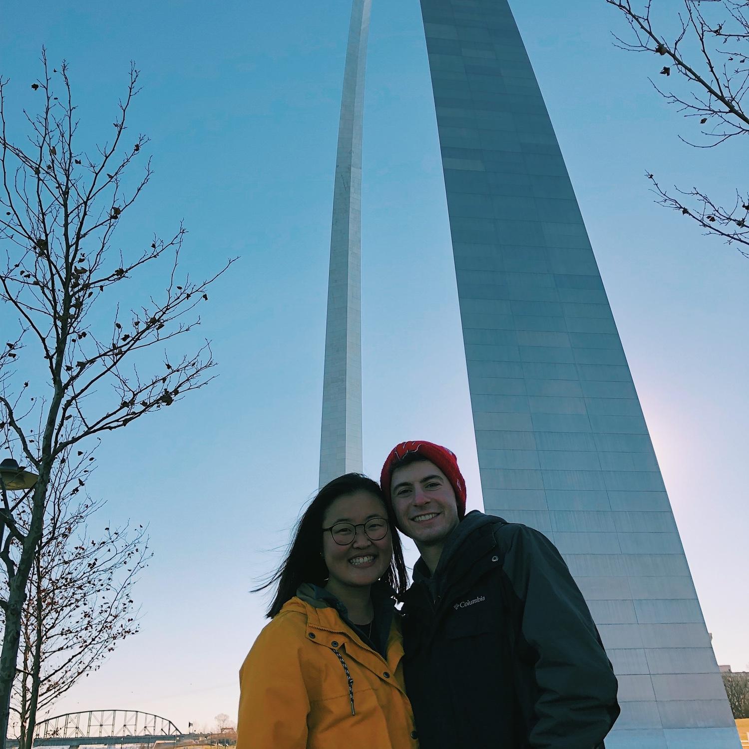 Showing John around St. Louis