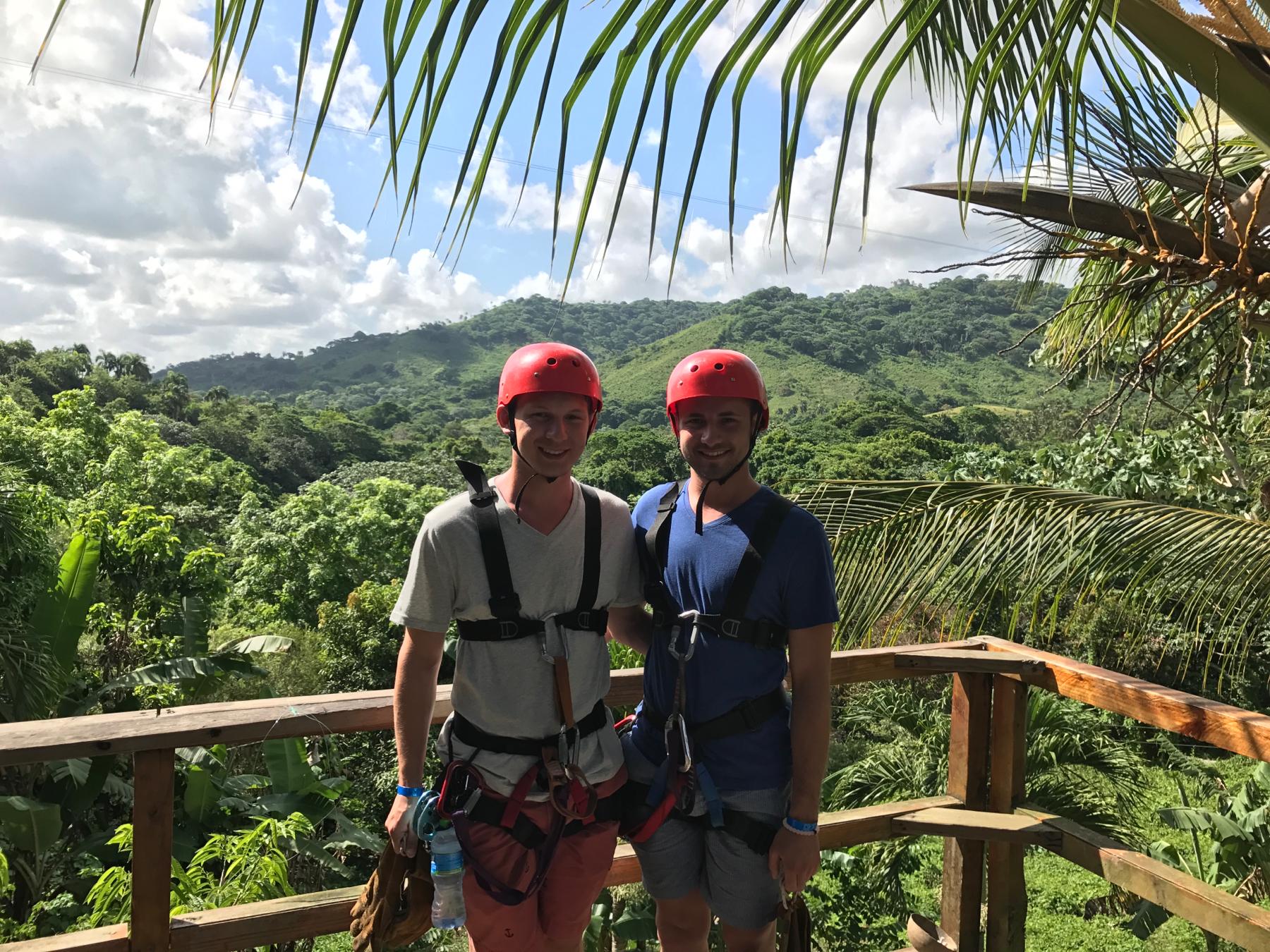 Zip lining in the Dominican Republic