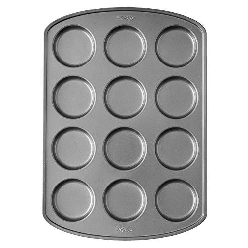 Wilton Perfect Results Premium Non-Stick Bakeware Muffin Top Baking Pan, Enjoy the Best Part of the Muffin, Also Great for Eggs, Corn Bread and More, 12 Cavities