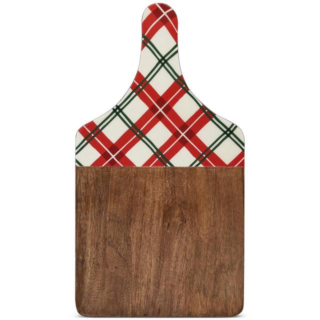 Dolly Parton Christmas Plaid Large Wood Paddle Board