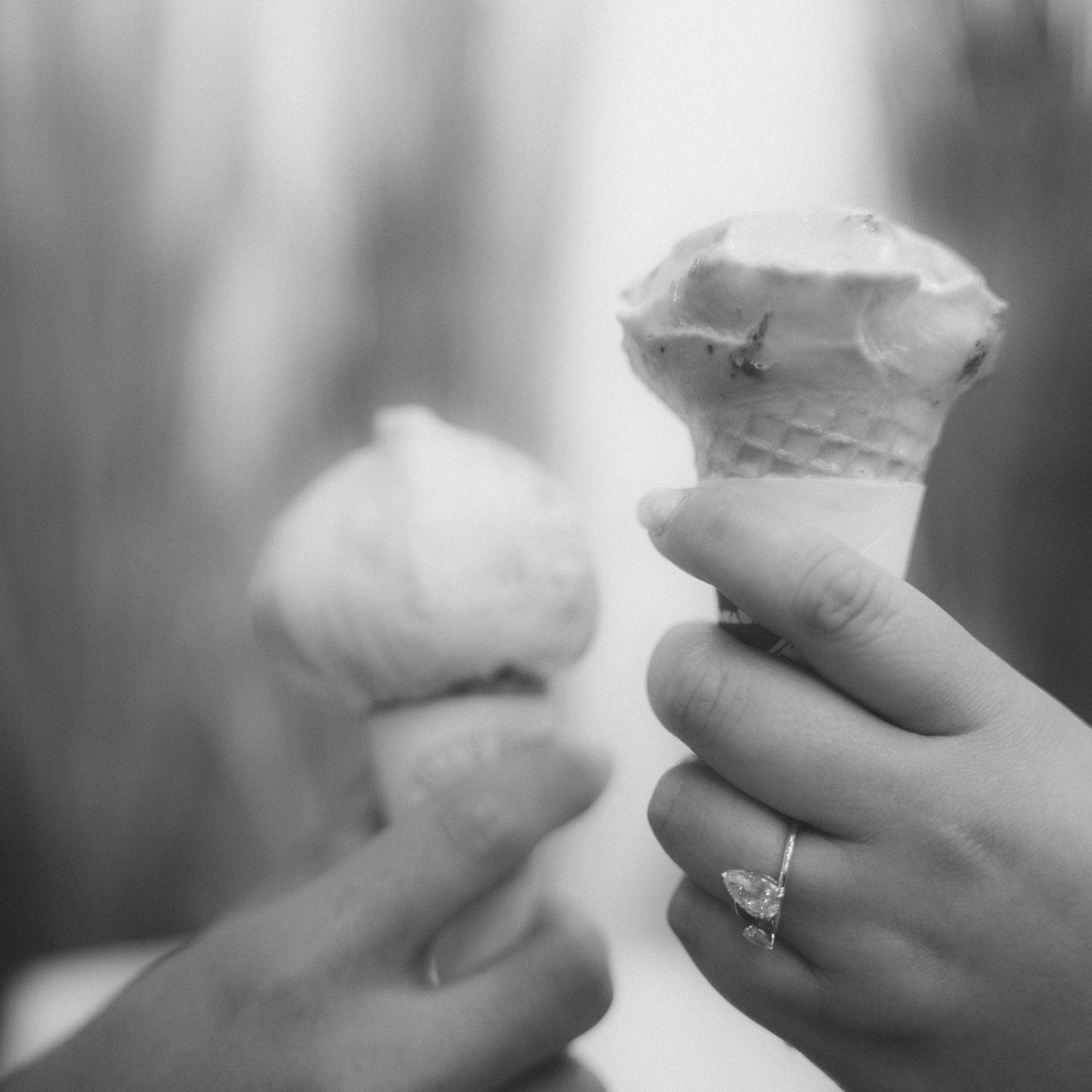 Devin proposed at Little Man's Ice cream Shop in Denver CO, December 20, 2025