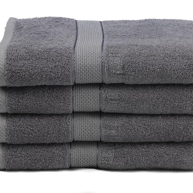 Premium Bamboo Cotton Bath Towels - Natural, Ultra Absorbent and Eco-Friendly 30" X 52" (Grey)