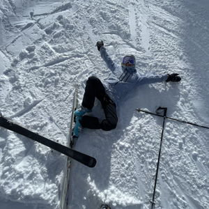 New skis for the bride