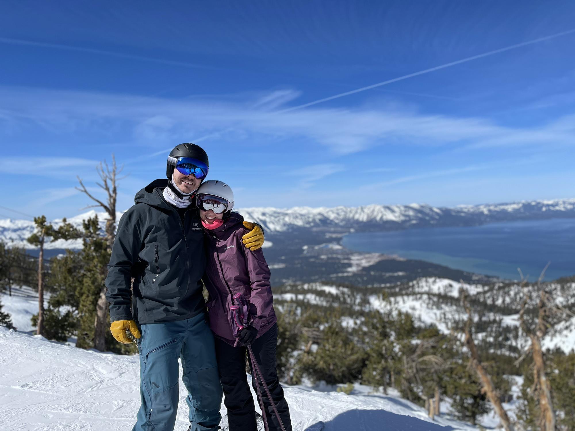 Skiing Heavenly resort, Lake Tahoe