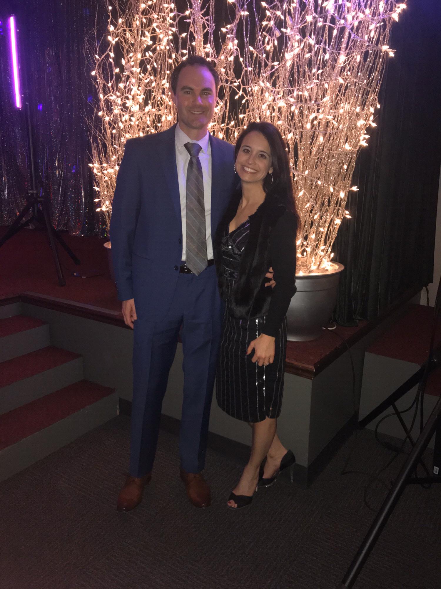 Our first New Year's together at a wedding.